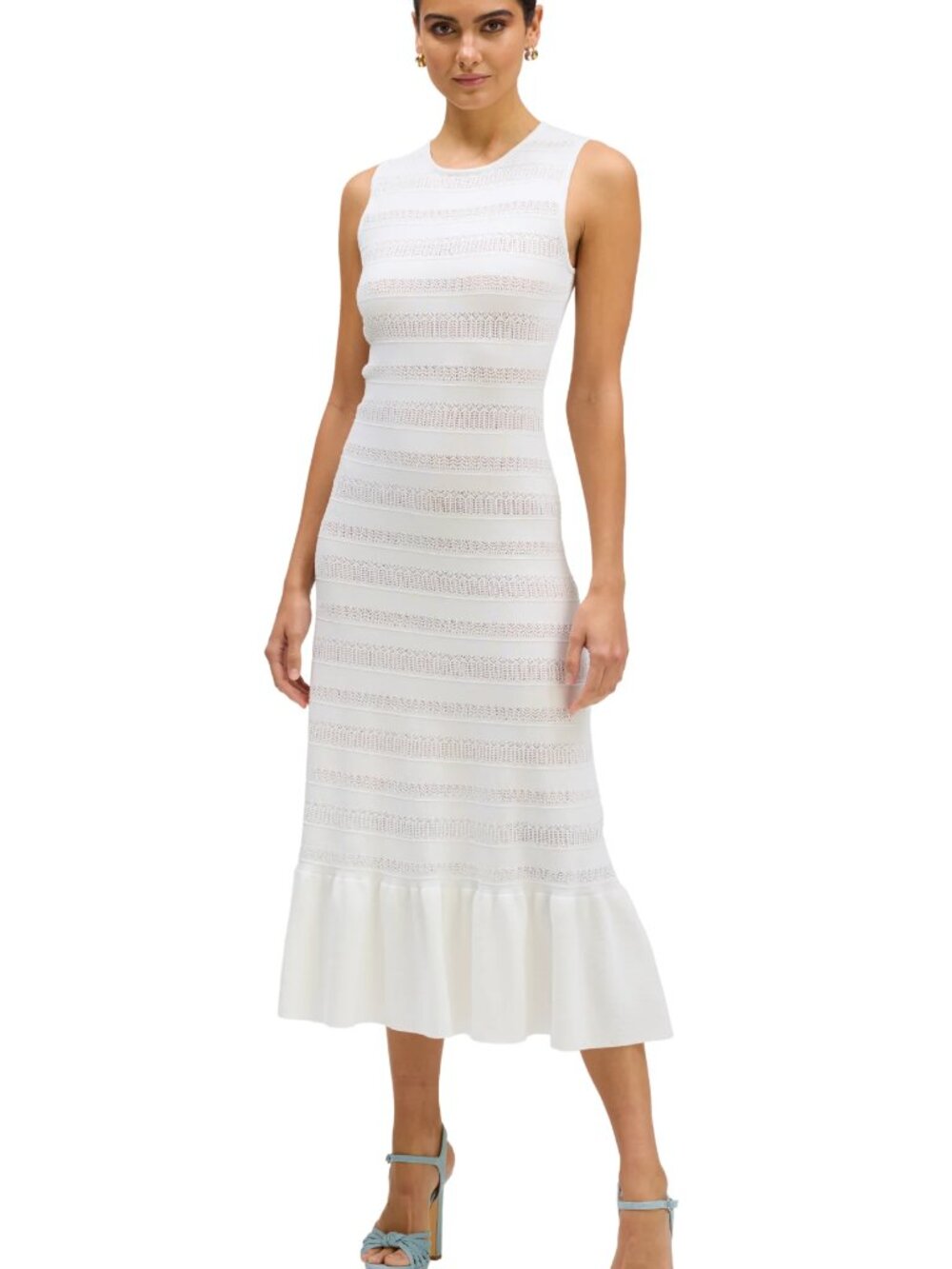 NWT Allison NY Jasper white maxi dress